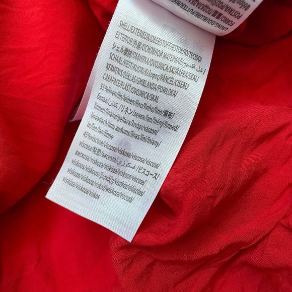 Farm Rio Red Garden Lenzing Ecovero Euroflax Midi Dress Long Wedding Size Small - Picture 10 of 10